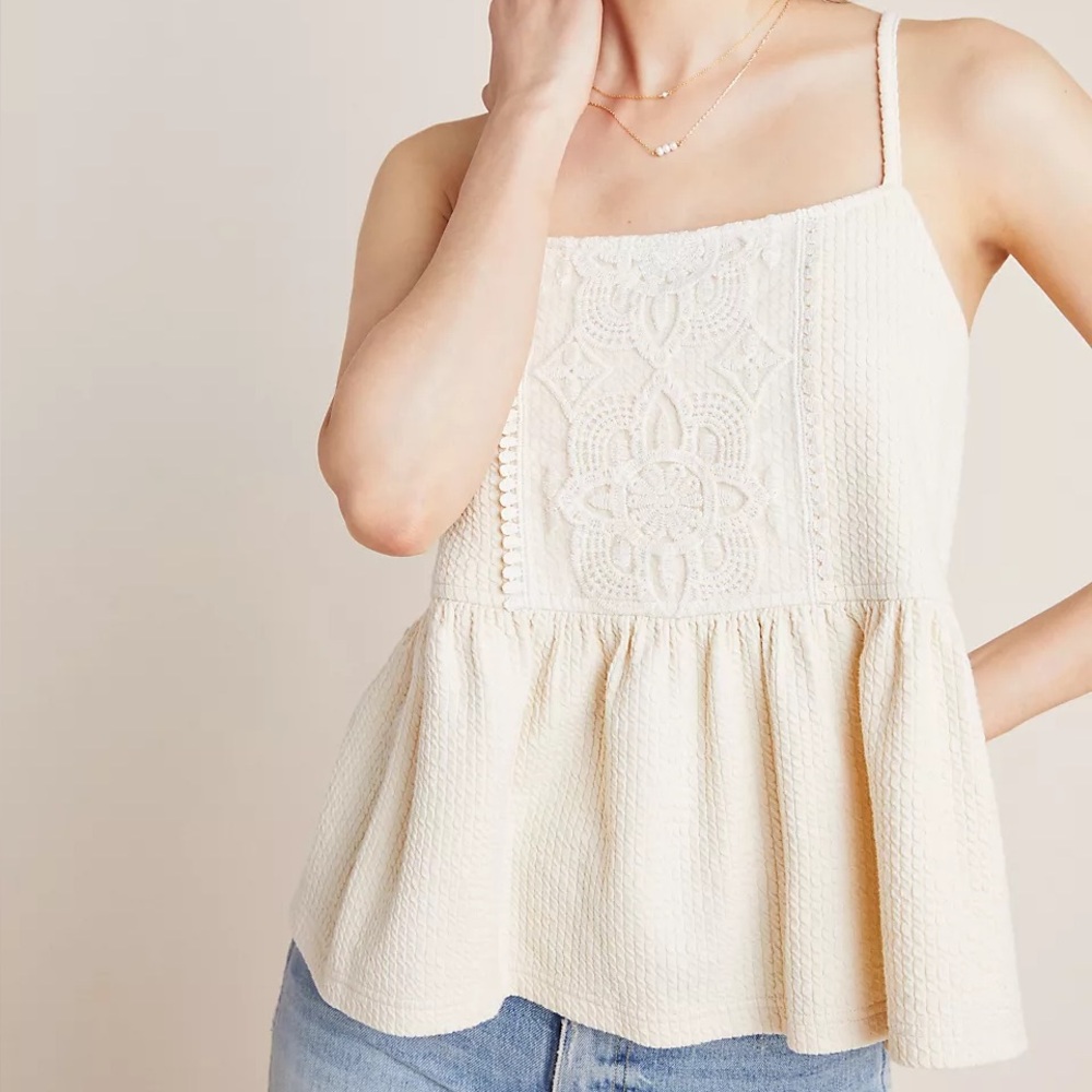 Cream Lace Women’s Top